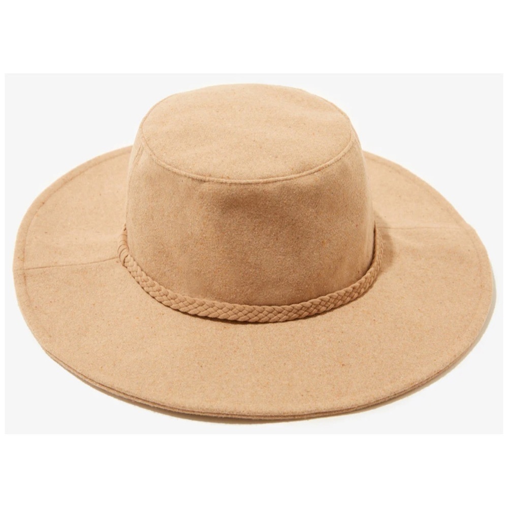 NWT - ASN Hats “Harper” Floppy Boater Felt Festival Hat